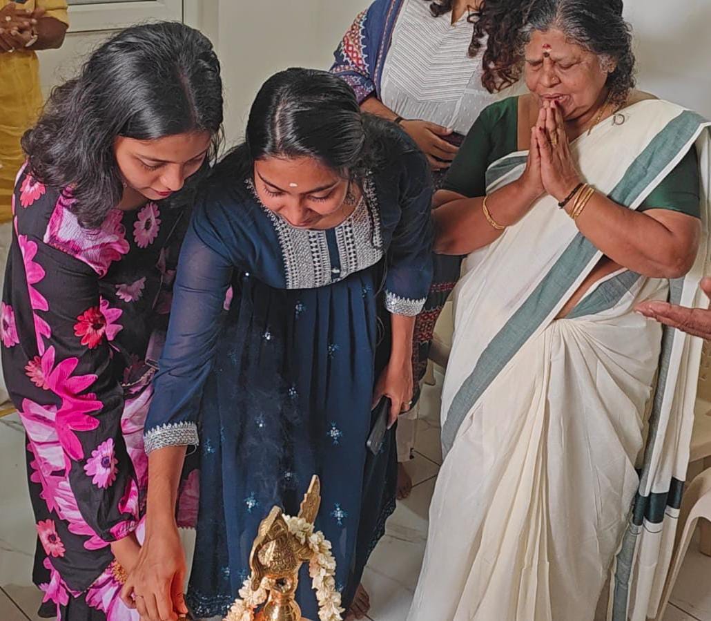 Prayer and blessing during Sahasra inauguration ceremony